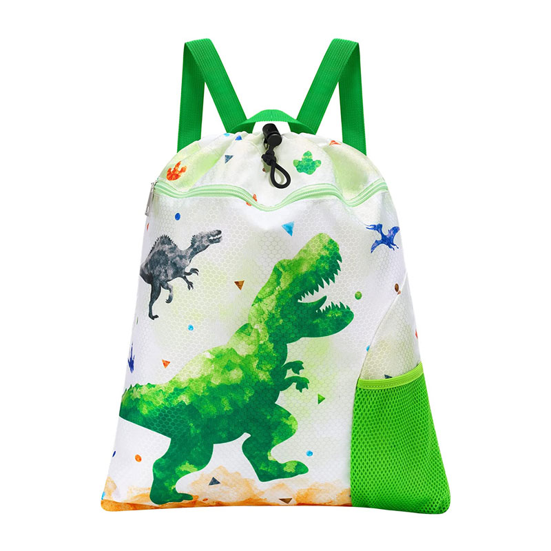 Cute մեծ տարողությամբ Dinosaur Մանկական Drawstring մեջքի պայուսակ